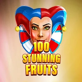 100 Stunning Fruits slot logo by SYNOT Games at Bizzo Casino