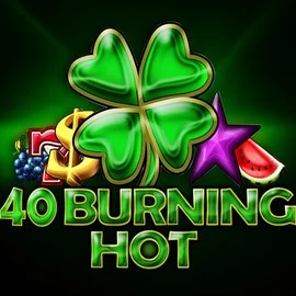 40 Burning Hot game by Amusnet Interactive – logo hosted on Bizzo Casino