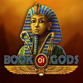 Book of Gods slot logo by BF Games at Bizzo Casino