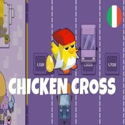 Chicken Cross by Upgaming, showcased at bizzo-kaszino.com – game logo
