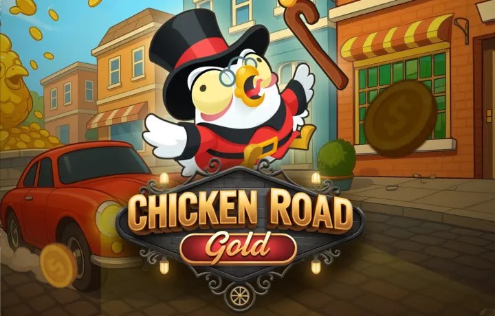 Official Slots logo: Chicken Road Gold by InOut at Bizzo Casino