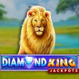 Diamond King Jackpots logo by SpinPlay Games at Bizzo Casino