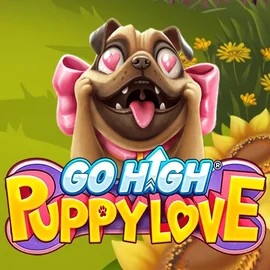 Go High Puppy Love logo by RubyPlay Bizzo Casino