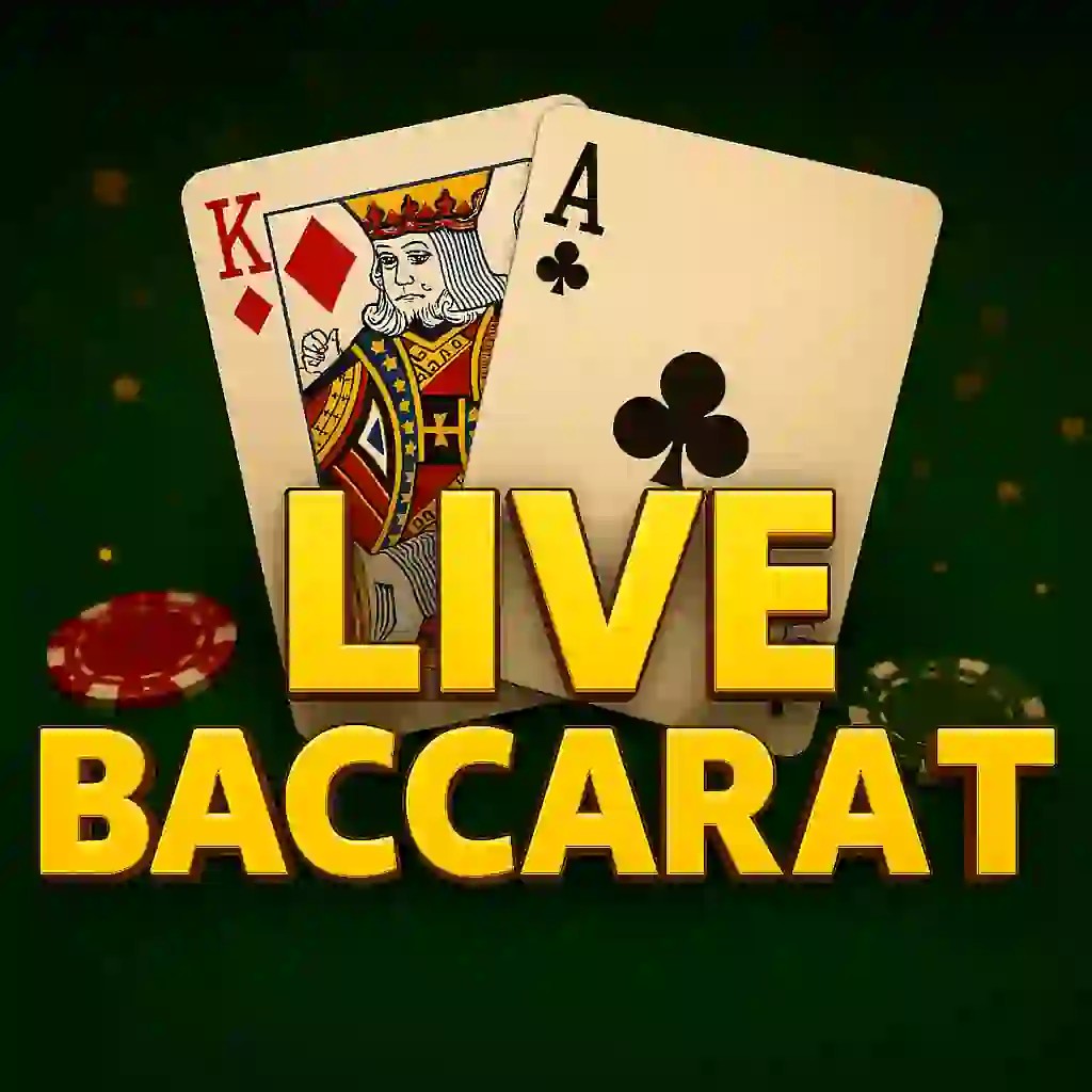 Live Baccarat casino game by Evolution – featured logo at Bizzo Casino