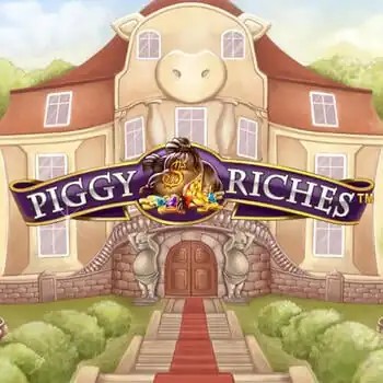 Piggy Riches logo by NetEnt at Bizzo Casino