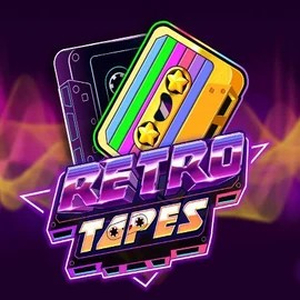 Retro Tapes slot logo by Push Gaming at Bizzo Casino