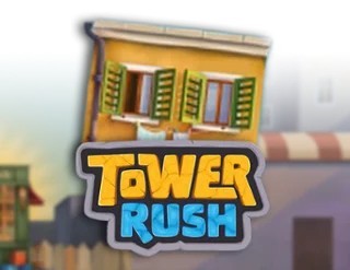 Tower Rush slot logo by Galaxsys at Bizzo Casino