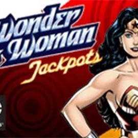 Wonder Woman Jackpots online game logo by Amaya on bizzo-kaszino.com